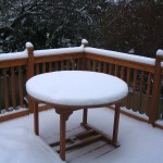 Snow on the deck