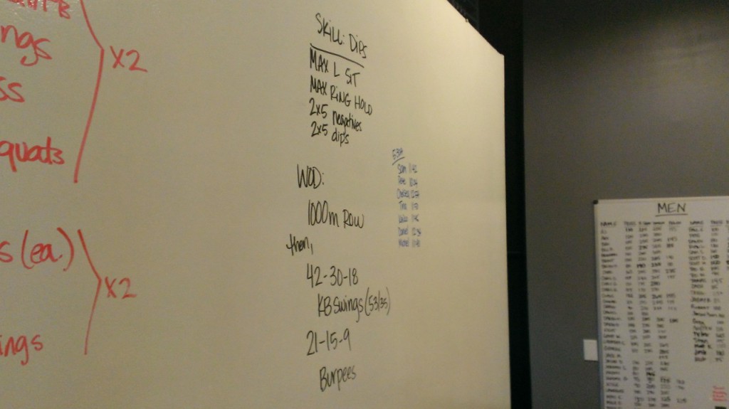 I cranked it in the row, then died doing the KB swings. Sad story.