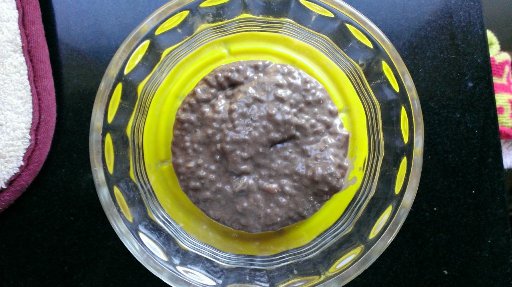 It looks super unappetizing. But I was eating it early morning, when the eyes aren't so good