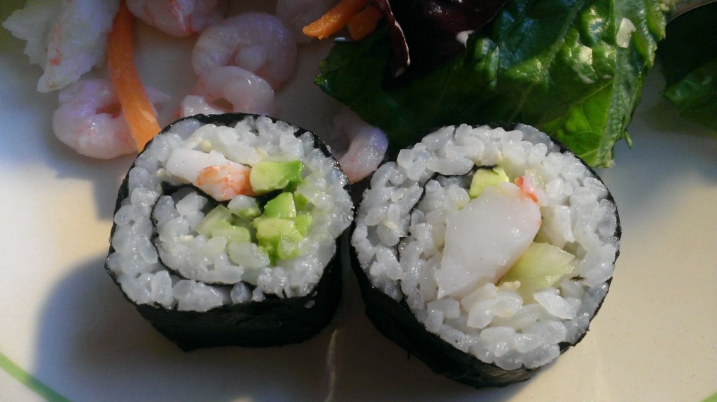 homemade california rolls