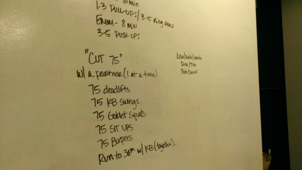 "Cut 75"